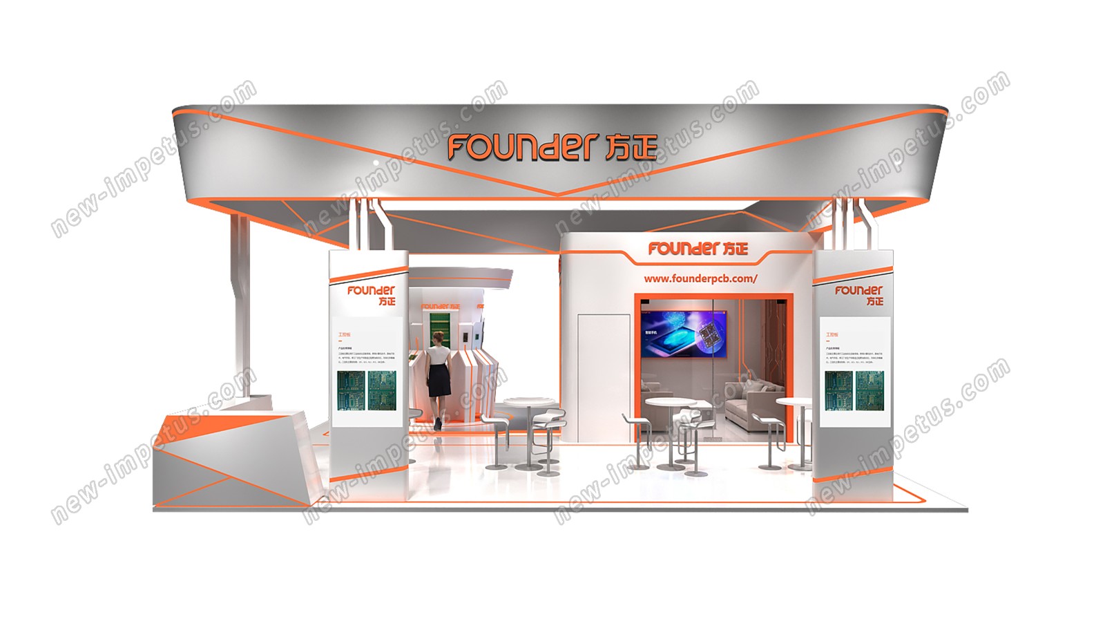 founder方正展臺(tái)設(shè)計(jì)搭建(圖2)