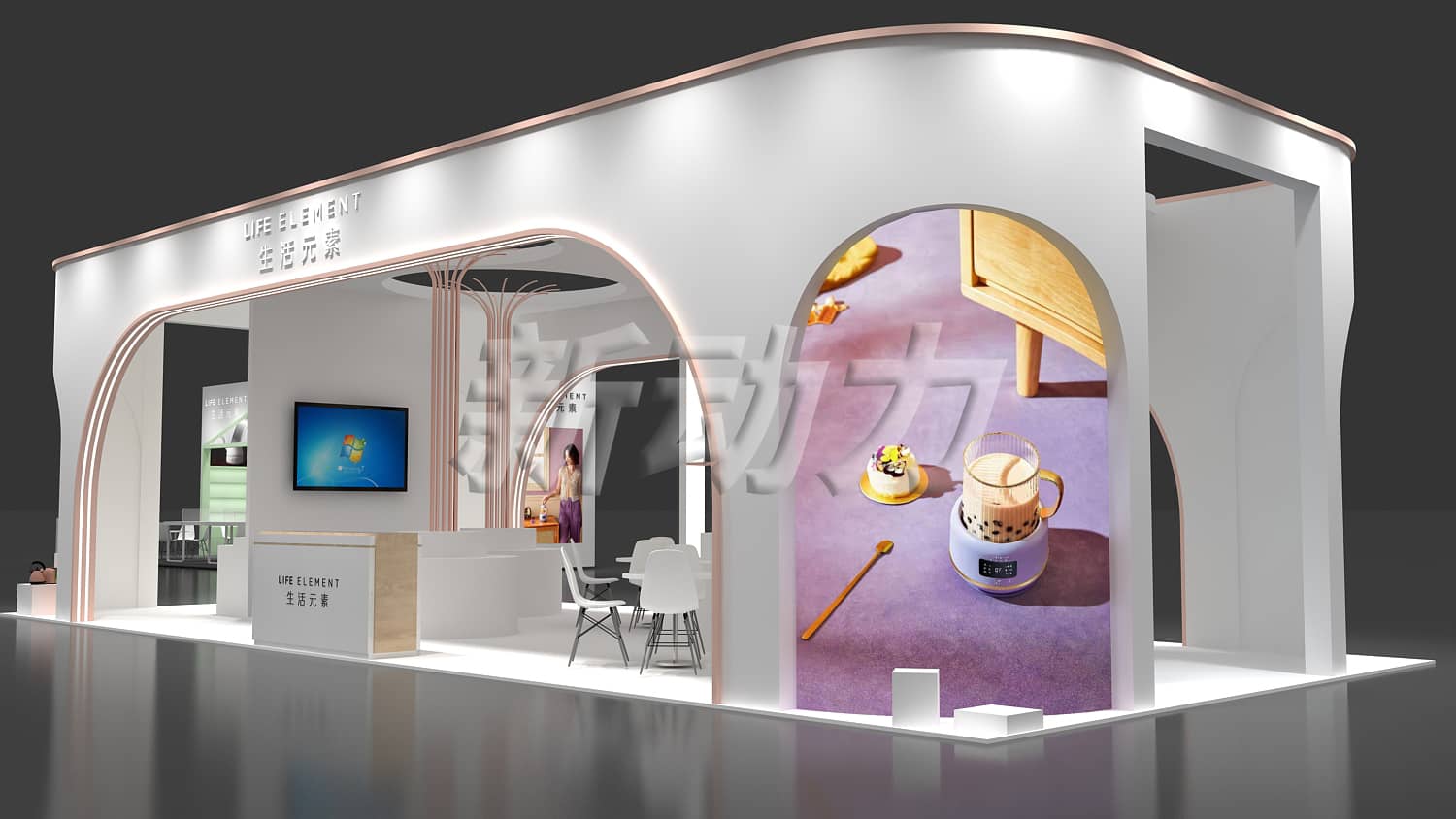 多米家電展展臺設(shè)計搭建(圖5)