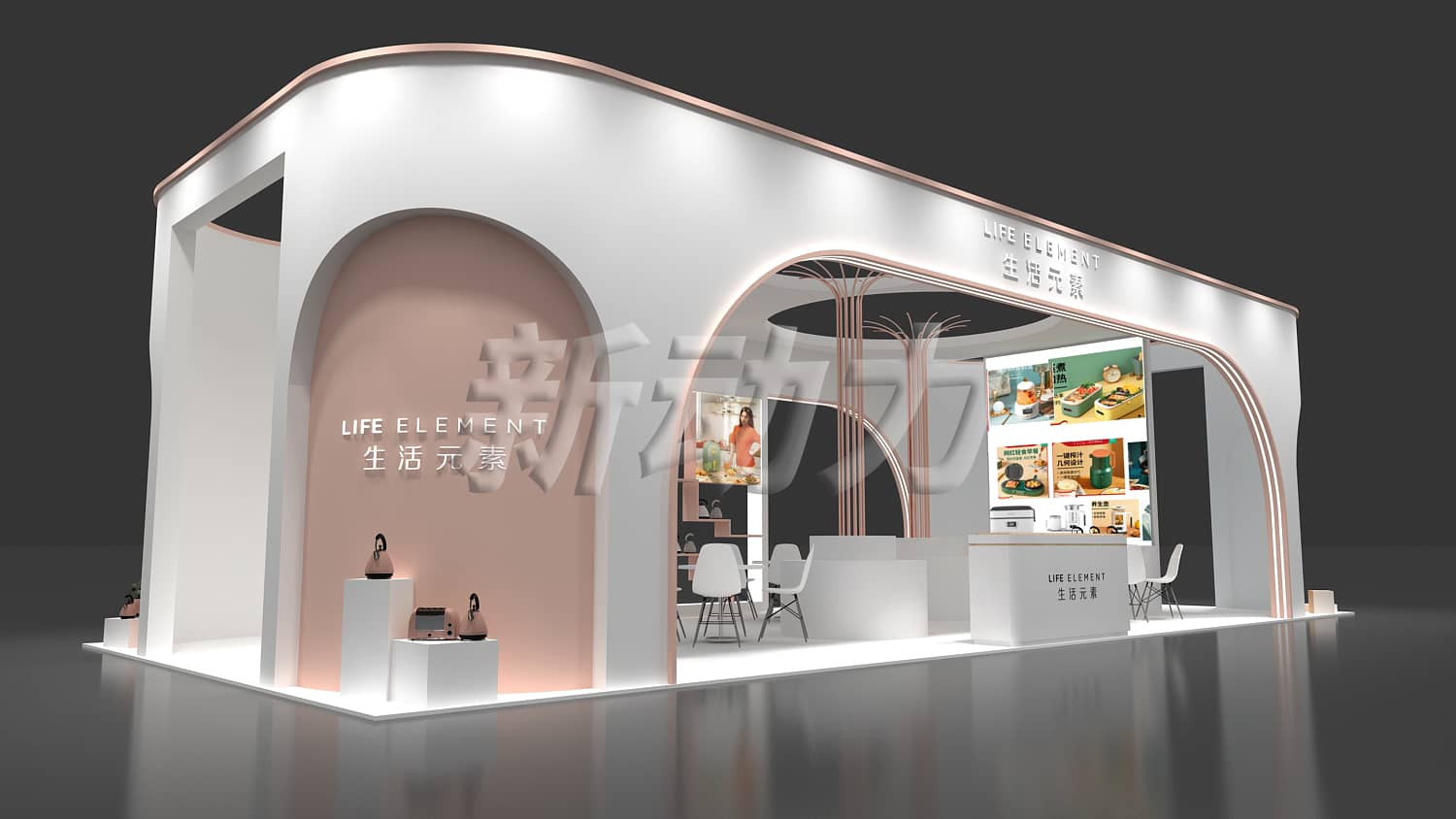 多米家電展展臺設(shè)計搭建(圖2)