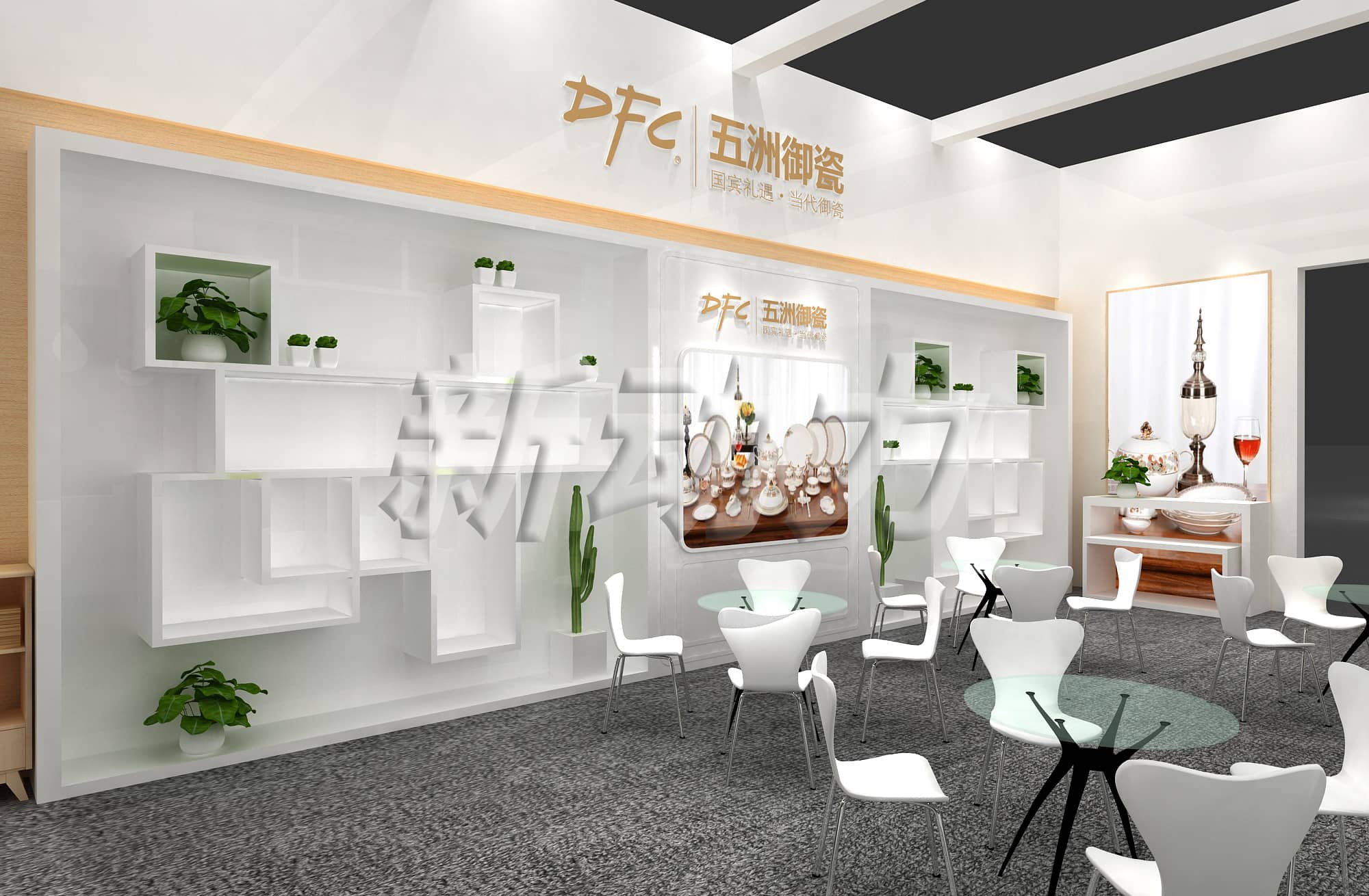 五洲陶瓷展臺(tái)設(shè)計(jì)搭建(圖4)