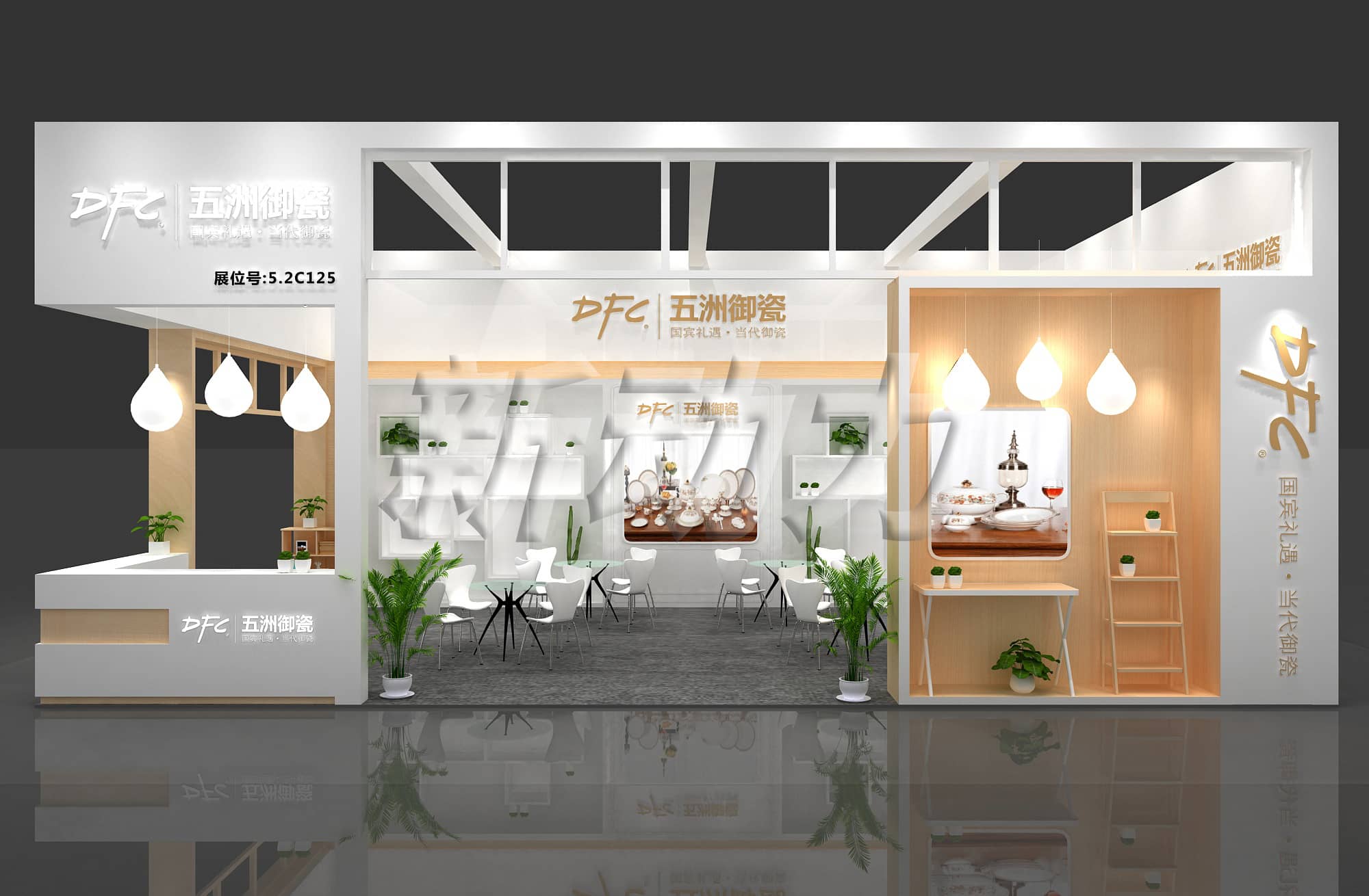 五洲陶瓷展臺(tái)設(shè)計(jì)搭建(圖2)