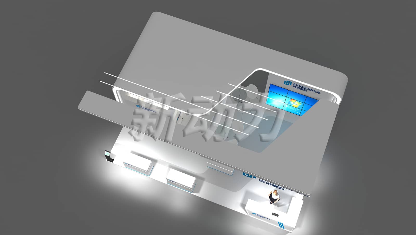 英諾賽科半導(dǎo)體展展位設(shè)計搭建(圖2)
