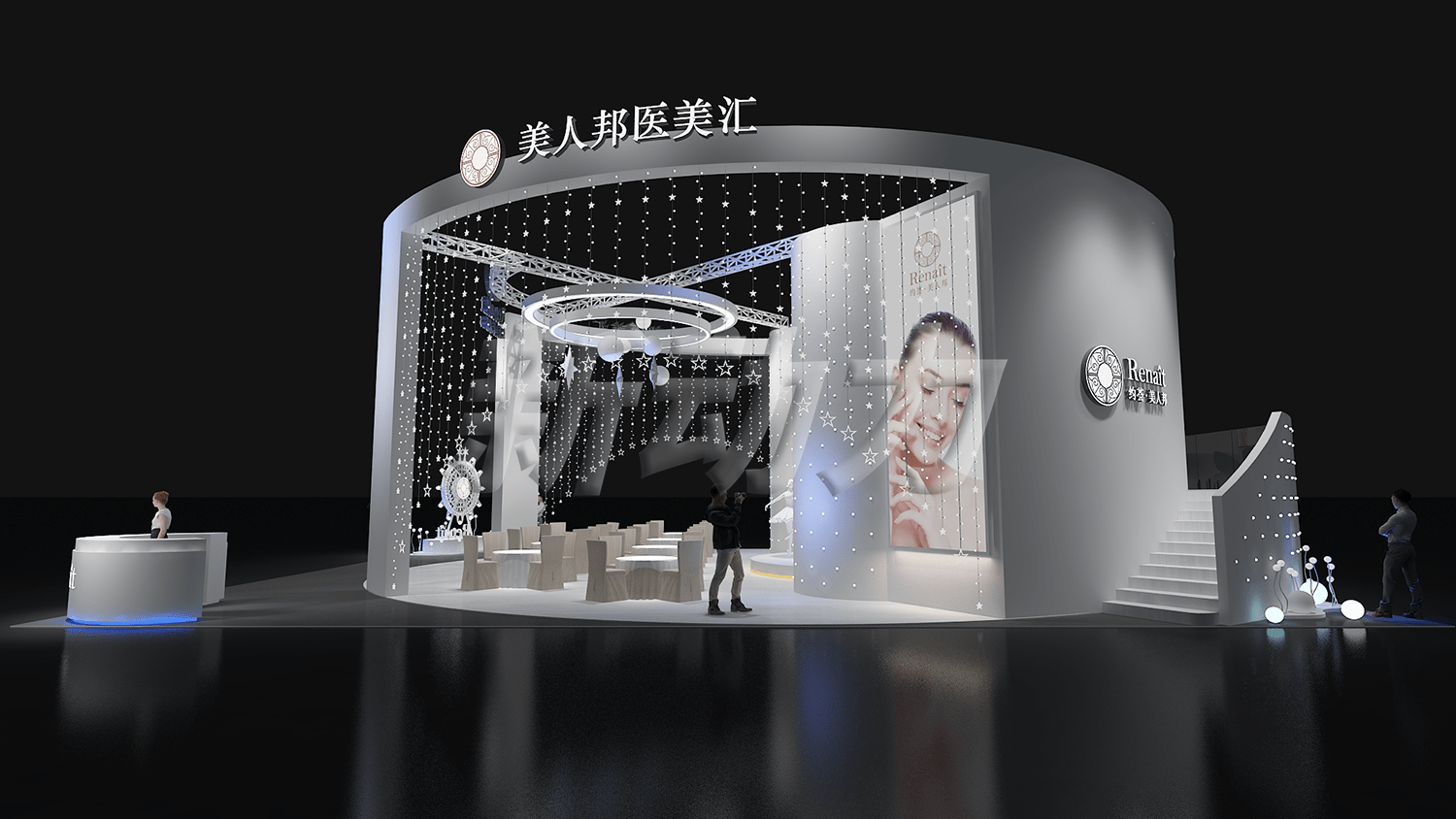 約薈美人邦-廣州美容展展臺設(shè)計(jì)搭建(圖5)