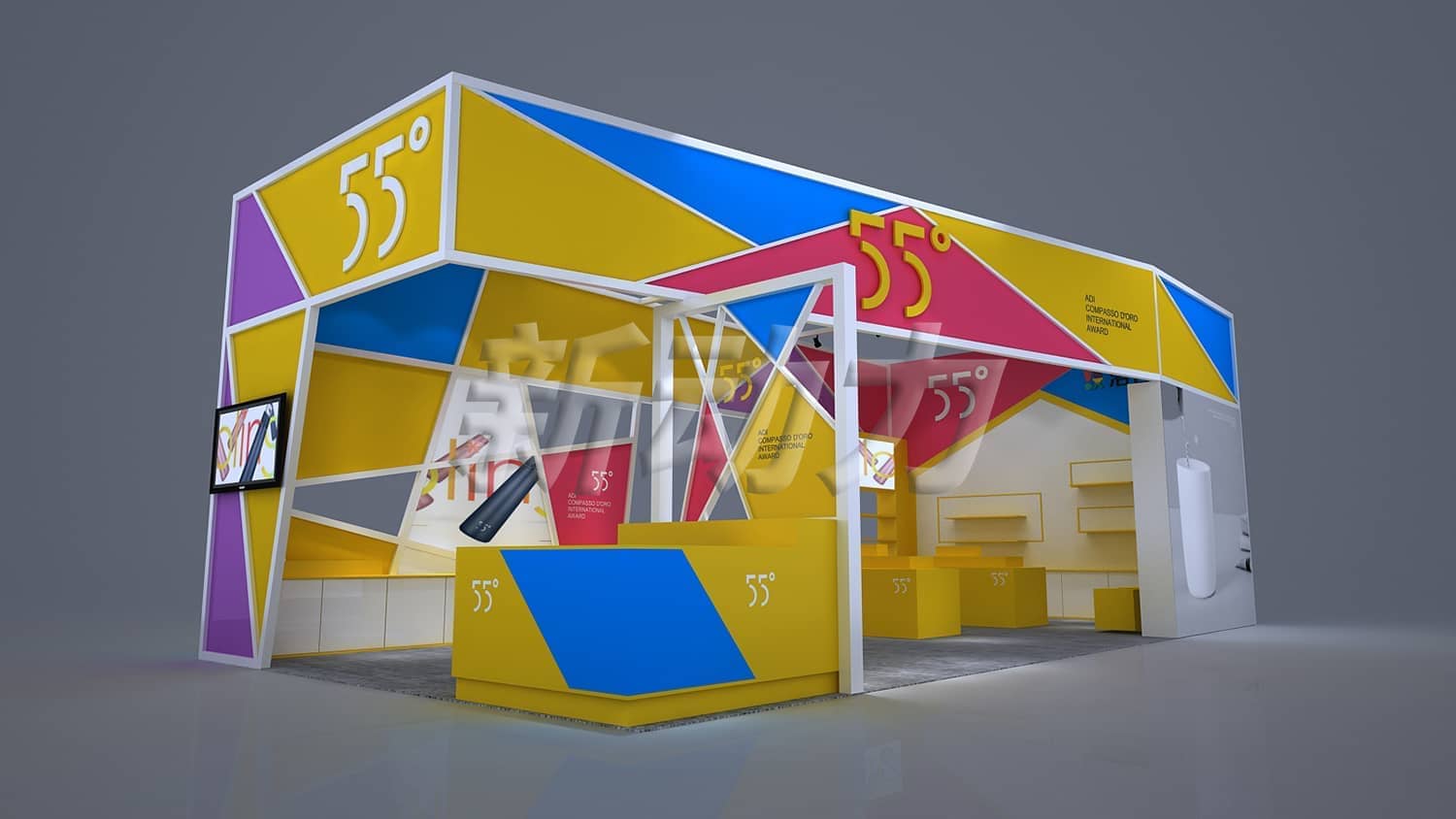 深圳禮品展55度展臺(tái)設(shè)計(jì)搭建(圖1)