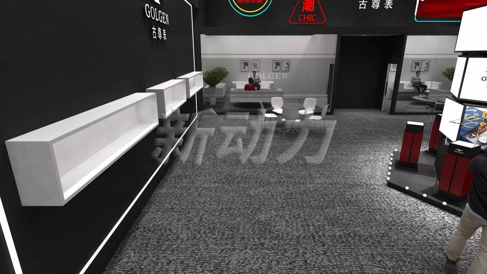 深圳鐘表展古尊表展臺(tái)設(shè)計(jì)搭建(圖8)
